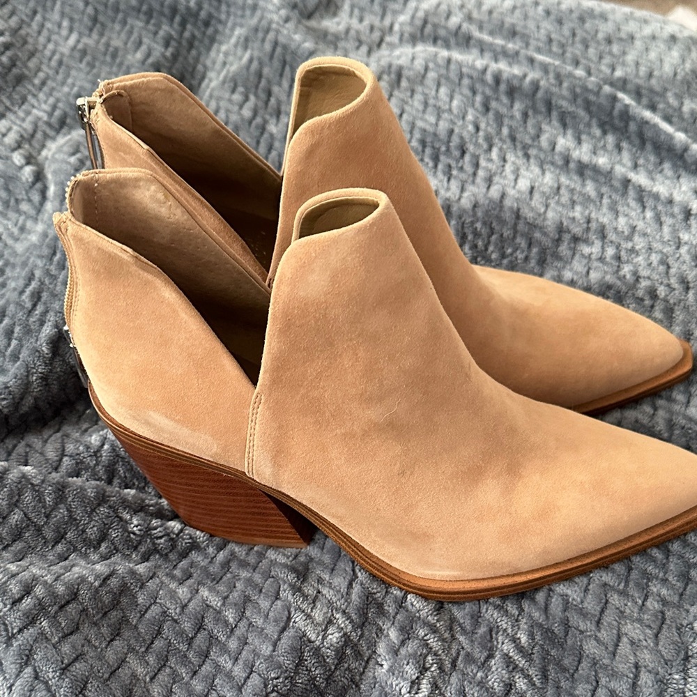 Vince Camuto Camel Ankle Booties
